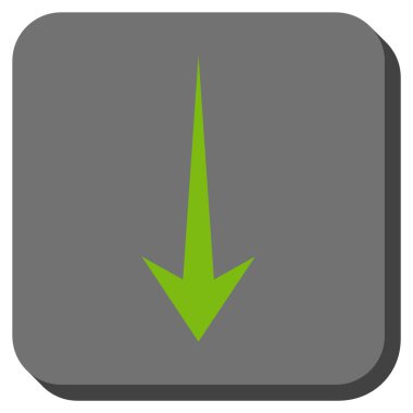 Yuvarlatılmış Kare vektör simgesi aşağı ok