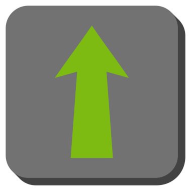 Yuvarlatılmış Kare vektör simge yukarı ok