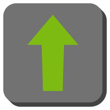 Yuvarlatılmış Kare vektör simge yukarı ok