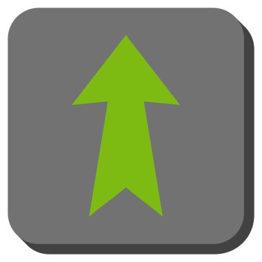 Yuvarlatılmış Kare vektör simge yukarı ok