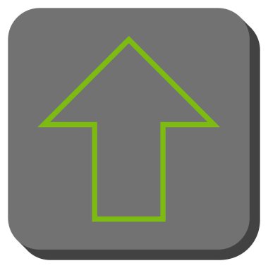 Yuvarlatılmış Kare vektör simge yukarı ok