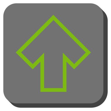 Yuvarlatılmış Kare vektör simge yukarı ok