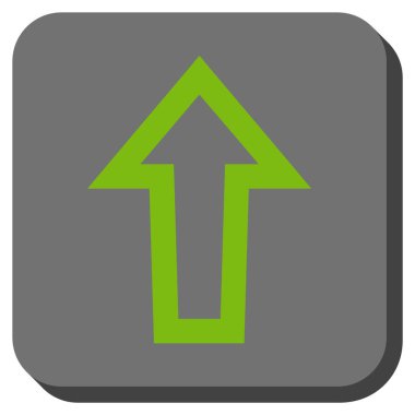 Yuvarlatılmış Kare vektör simge yukarı ok