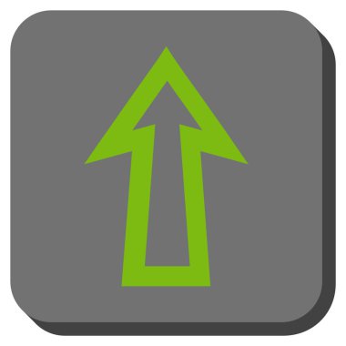 Yuvarlatılmış Kare vektör simge yukarı ok