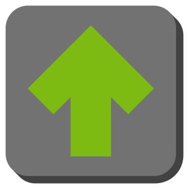 Yuvarlatılmış Kare vektör simge yukarı ok