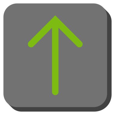 Yuvarlatılmış Kare vektör simge yukarı ok