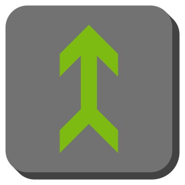 Yuvarlatılmış Kare vektör simge yukarı ok