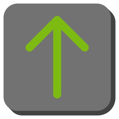 Yuvarlatılmış Kare vektör simge yukarı ok