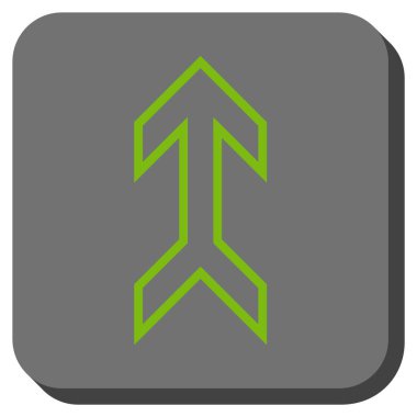 Yuvarlatılmış Kare vektör simge yukarı ok