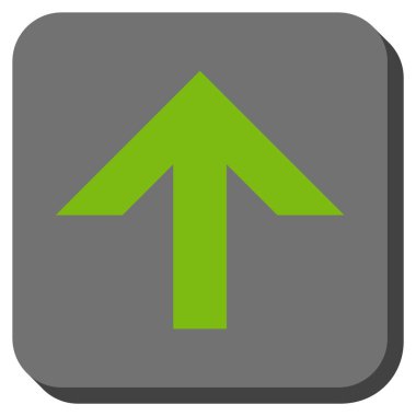 Yuvarlatılmış Kare vektör simge yukarı ok