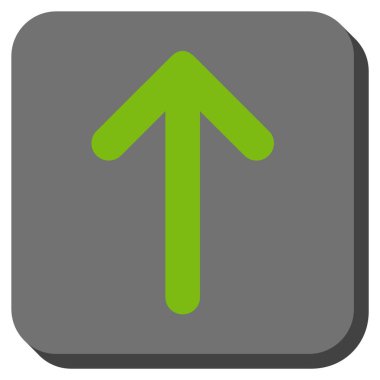 Yuvarlatılmış Kare vektör simge yukarı ok