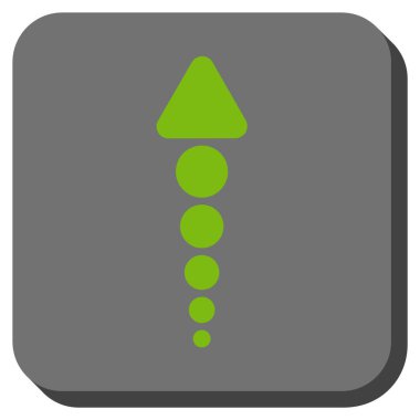 Yuvarlatılmış Kare vektör simge yukarı ok