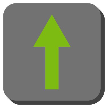 Yuvarlatılmış Kare vektör simge yukarı ok