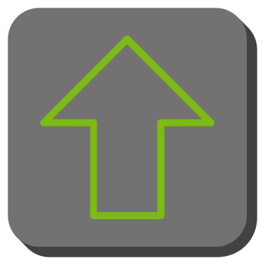 Yuvarlatılmış Kare vektör simge yukarı ok