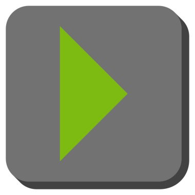 Ok ucu sağ yuvarlak kare vektör simgesi