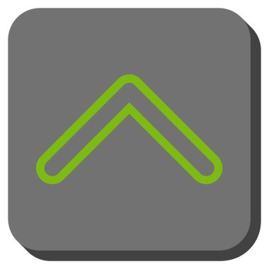 Yuvarlatılmış Kare vektör simge yukarı ok ucu