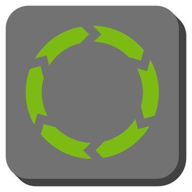 Dolaşım yuvarlatılmış kare vektör simgesi