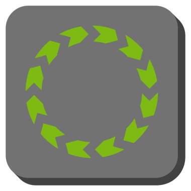 Dolaşım yuvarlatılmış kare vektör simgesi