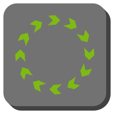 Dolaşım yuvarlatılmış kare vektör simgesi