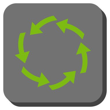 Dolaşım yuvarlatılmış kare vektör simgesi