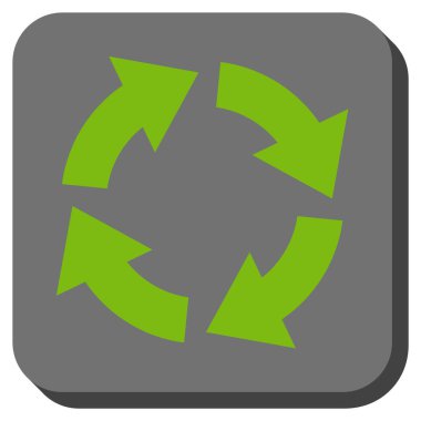 Dolaşım yuvarlatılmış kare vektör simgesi