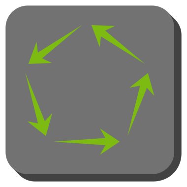 Dolaşım yuvarlatılmış kare vektör simgesi