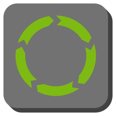 Dolaşım yuvarlatılmış kare vektör simgesi