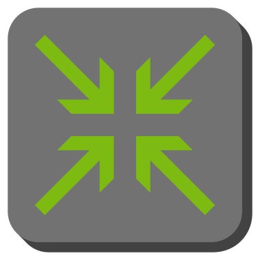 Oklar yuvarlatılmış kare vektör simge collide