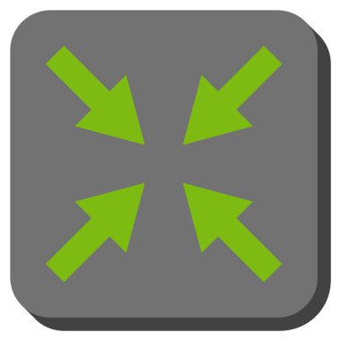 Oklar yuvarlatılmış kare vektör simge sıkıştırmak