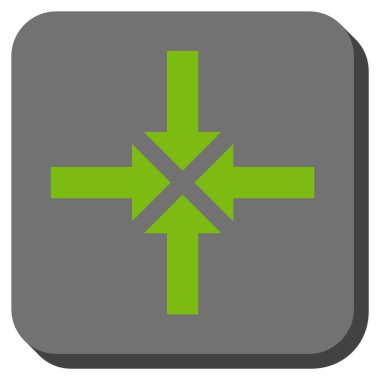 Oklar yuvarlatılmış kare vektör simge sıkıştırmak