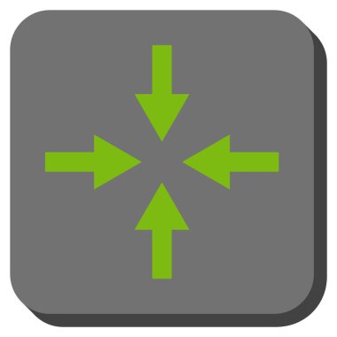 Oklar yuvarlatılmış kare vektör simge sıkıştırmak