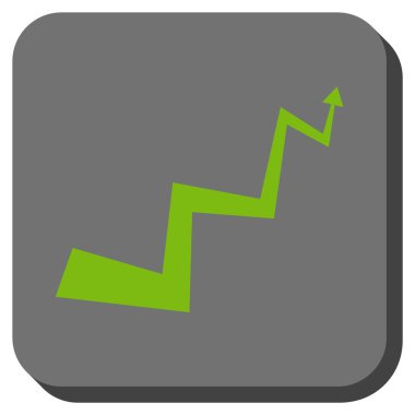 Eğri ok yuvarlak kare vektör simgesi