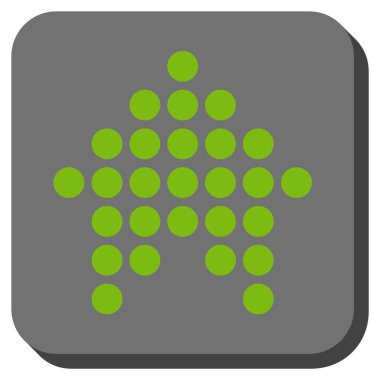 Yuvarlatılmış Kare vektör simge yukarı noktalı ok