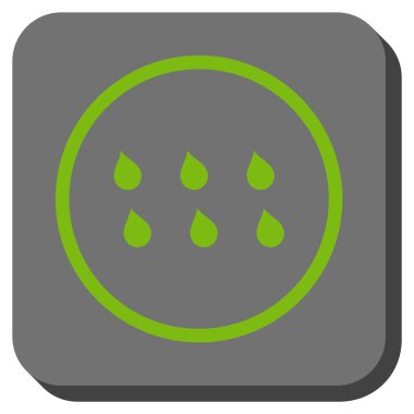 Damla yuvarlatılmış kare vektör simgesi