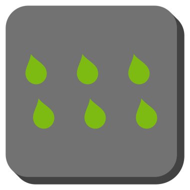 Damla yuvarlatılmış kare vektör simgesi