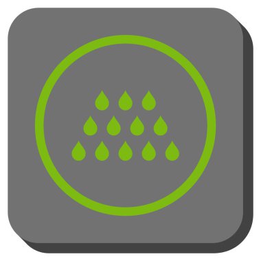 Damla yuvarlatılmış kare vektör simgesi