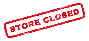 Lastik damgası mağaza kapalı