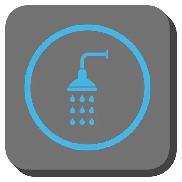 Prysznic zaokrąglony kwadrat wektor ikona — Wektor stockowy