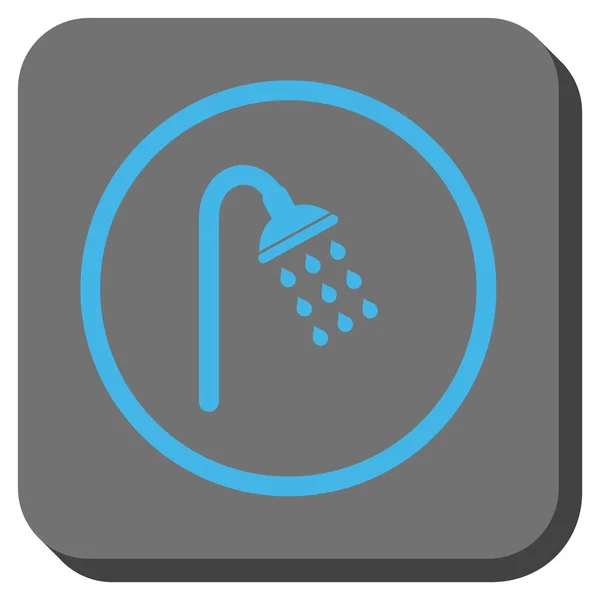 Prysznic zaokrąglony kwadrat wektor ikona — Wektor stockowy