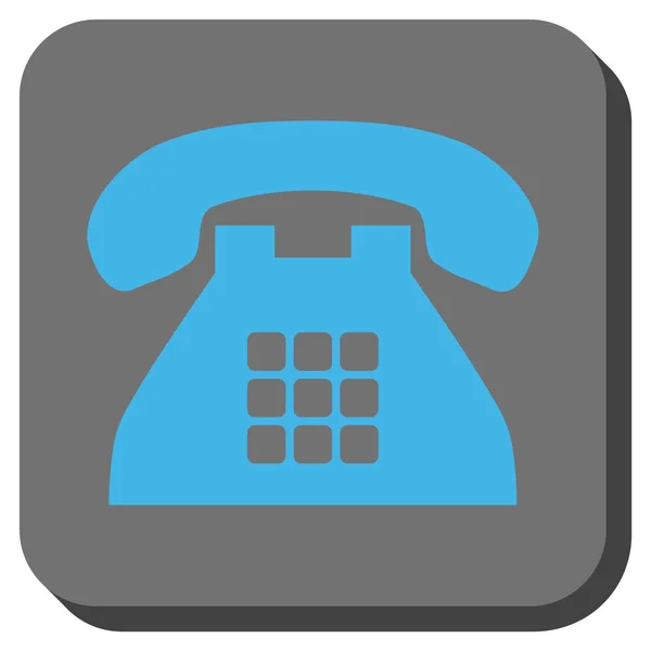 Tón telefonu zaoblený čtverec vektorové ikony — Stockový vektor