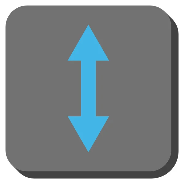 Vertical voltear redondeado cuadrado Vector icono — Vector de stock