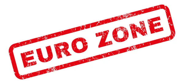 Carimbo de borracha da zona euro — Vetor de Stock