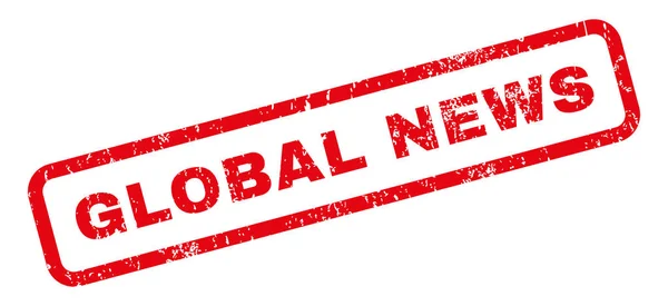 Global News Timbre en caoutchouc — Image vectorielle