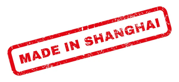 Hecho en Shanghai sello de goma — Vector de stock