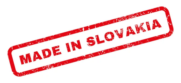 Στην Σλοβακία καουτσούκ σφραγίδα — Διανυσματικό Αρχείο