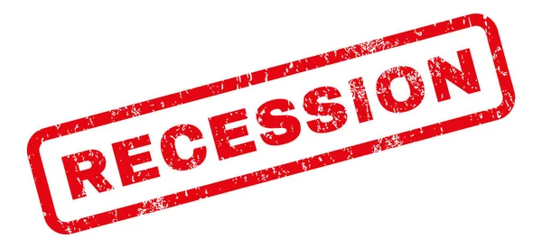 Recession gummistämpel — Stock vektor