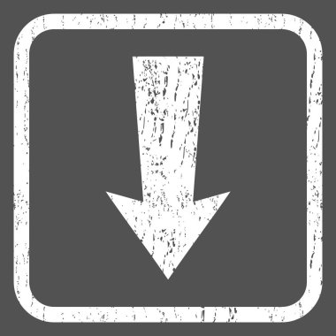 Simge lastik damgası aşağı ok