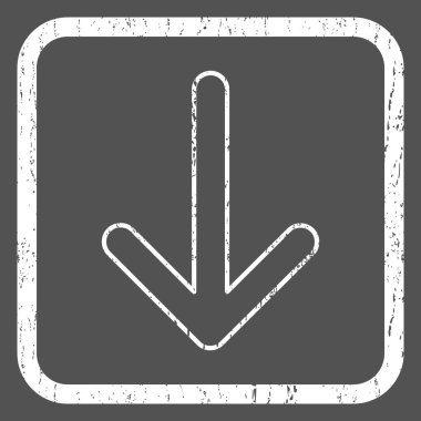 Simge lastik damgası aşağı ok