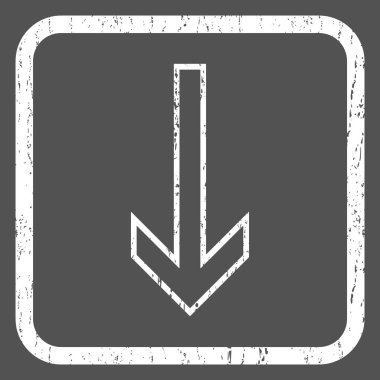 Simge lastik damgası aşağı ok