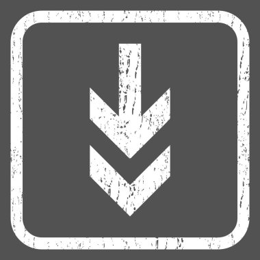 Simge lastik damgası aşağı ok